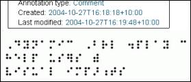 Image demonstration Braille translation